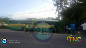 Passenger bus accident