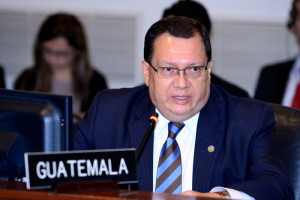 Guatemala's ambassador to the OAS (Photo courtesy OAS)