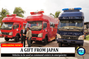 Mobile Command Centers donated by Japan 