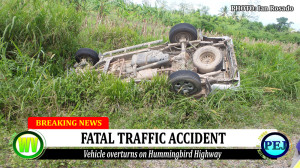 Fatal RTA on the Hummingbird Highway