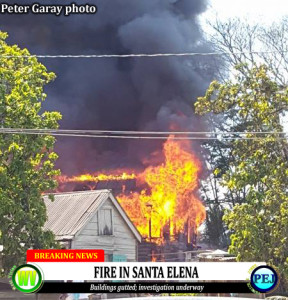 Fire in Santa Elena Town