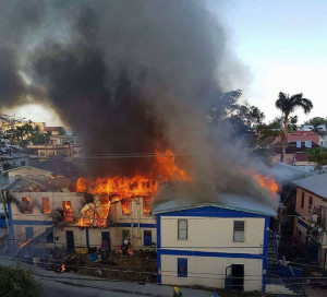 Fire in Belize City