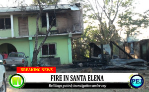 Fire in Santa Elena town