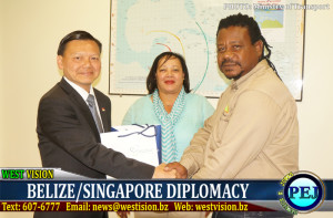 Singapore officials meet Belizean counterparts