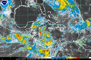 Western Atlantic satellite view [Courtesy NOAA]