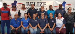 New executive, Belize Volleyball Association. 