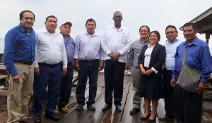 Chief Justice Kenneth Benjamin along with leadership of Alcaldes in Toledo